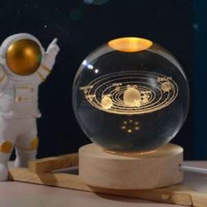 3d Galaxy Solar System Crystal Ball